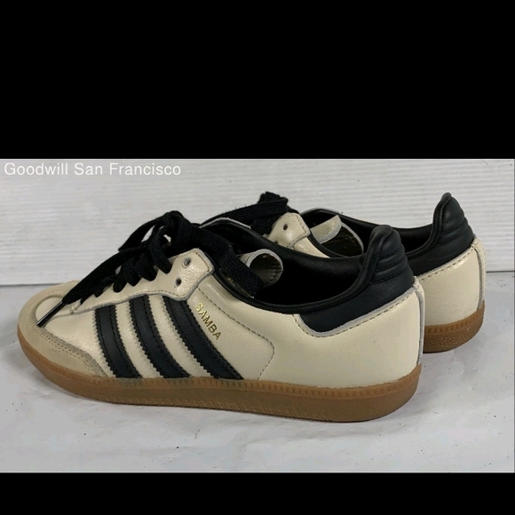 Adidas Samba OG Men's Sneakers - Cream and Black - Picture 5 of 8